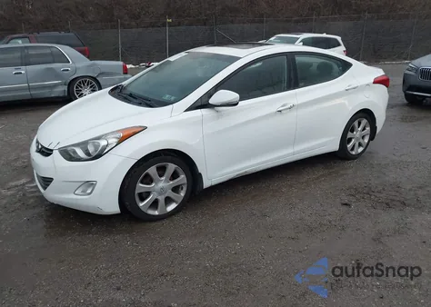 2013 Hyundai Elantra Limited from USA, damaged, VIN 5NPDH4AE1DH256071